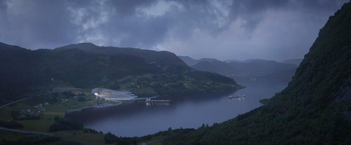 Túnel Noruega grandes barcos