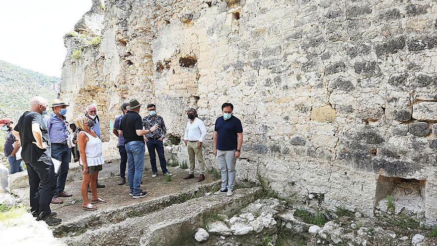 Las obras en el castillo de Perputxent en l’Orxa permiten consolidar la estructura