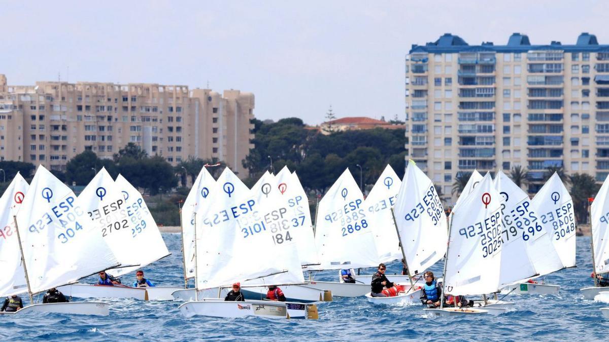 Los optimist son el primer paso para que los más pequeños se inicien en el mundo de la vela.