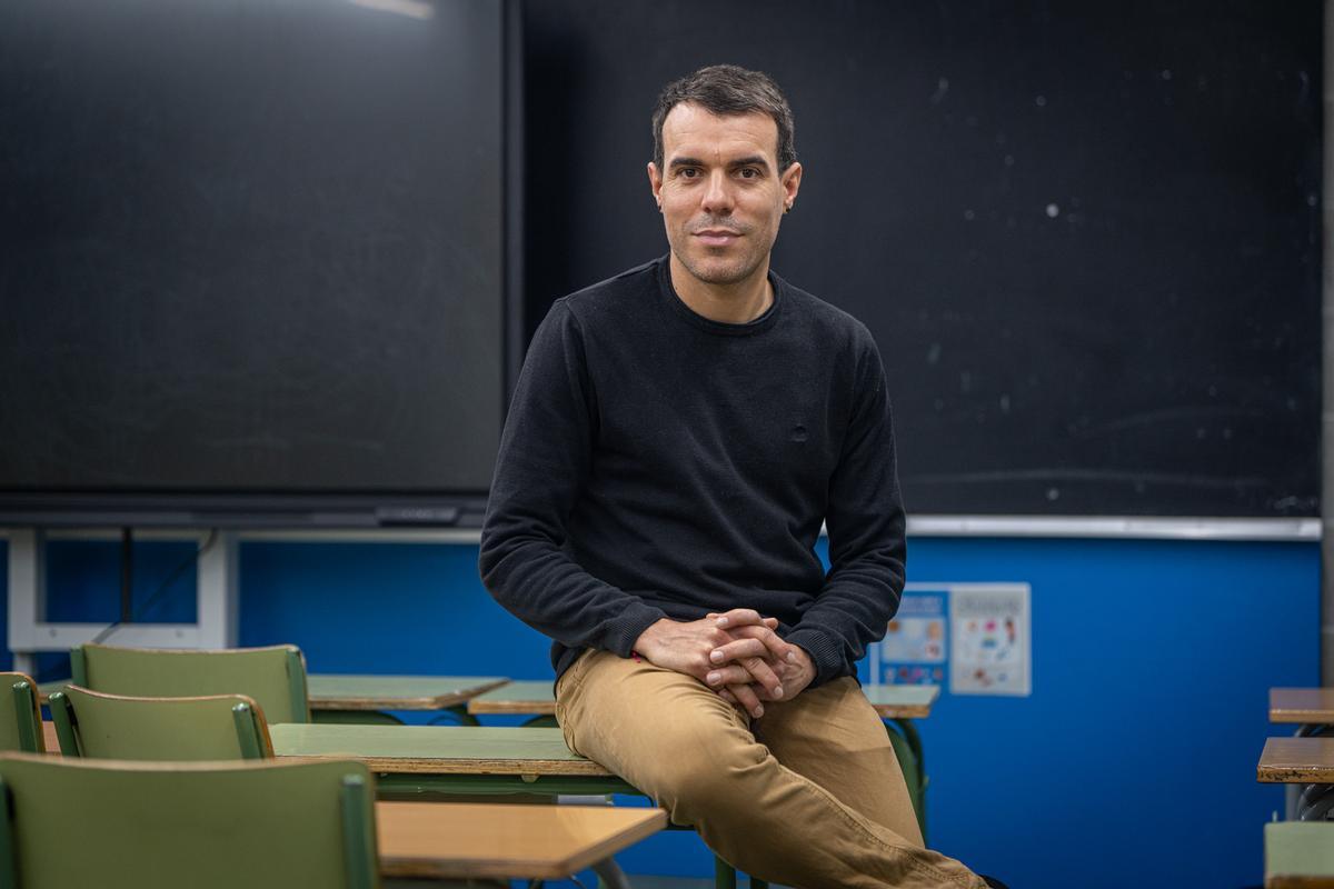 David F. de Arriba, profesor de Historia en el instituto Can Peixauet de Santa Coloma.