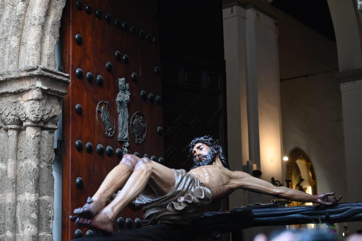 El Cristo de la Buena Muerte, en un vía crucis previo.