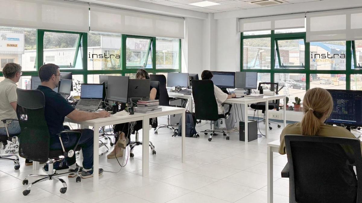 Instalaciones de la empresa coruñesa Instra Ingenieros en el polígono de Pocomaco.