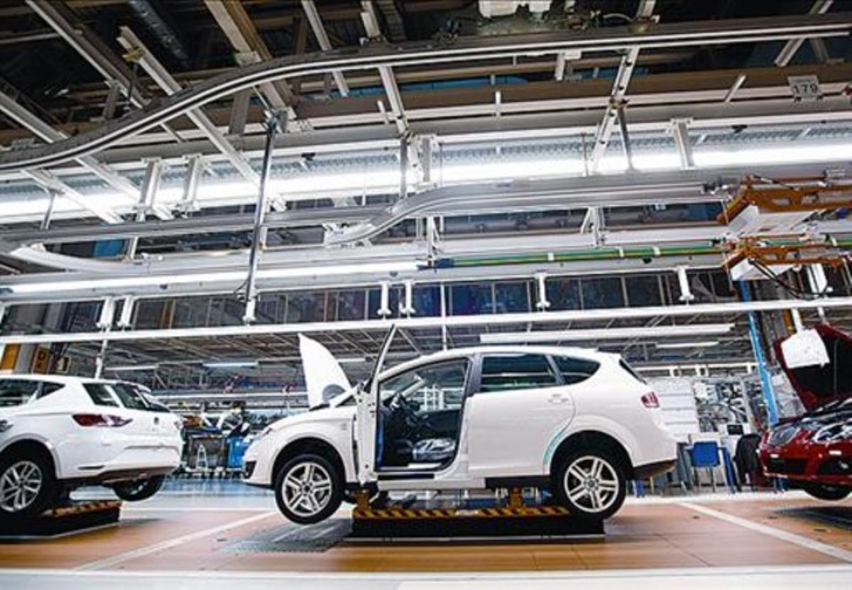 Rumbo a Alemania 8 Línea de producción de Seat en Martorell.