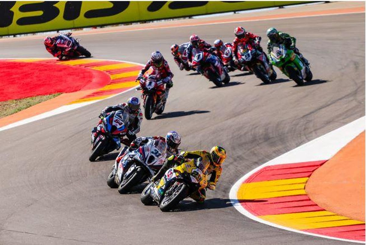 Imagen de la categoría WorldSBK en la Aragón Round 2024 en MotorLand Aragón.