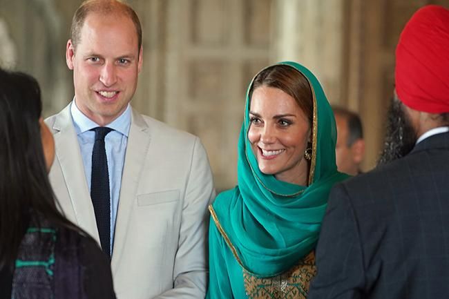 Primer plano de Kate Middleton en Pakistán