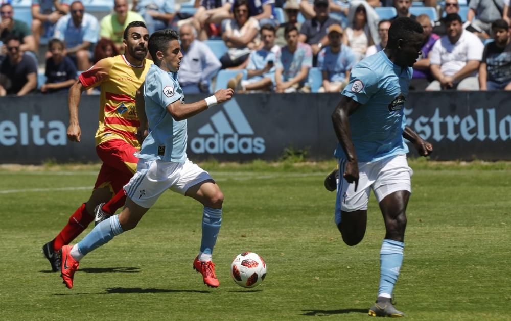 Un tanto del nigeriano da ventaja a los celestes en el ''play-out'' contra el Alcoyano.