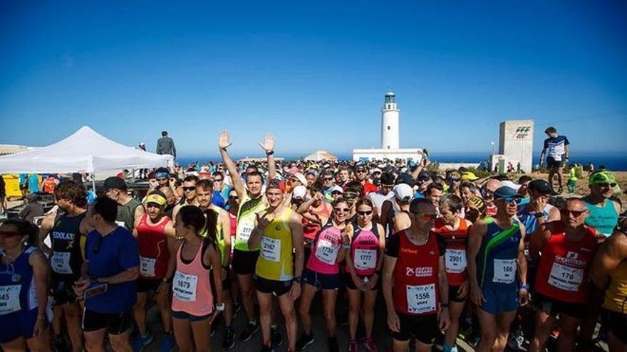 Imagen de archivo de una edición pasada de la Mitja Marató Illa de Formentera.