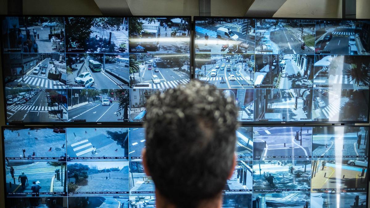 Sala de Control del tráfico en Santa Cruz de Tenerife.