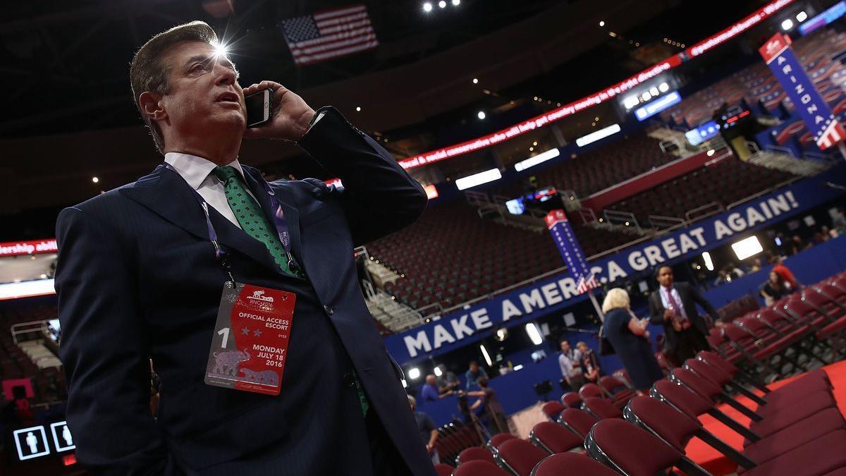 El exjefe de campaña de Donald Trump Paul Manafort en un acto del Partido Republicano.