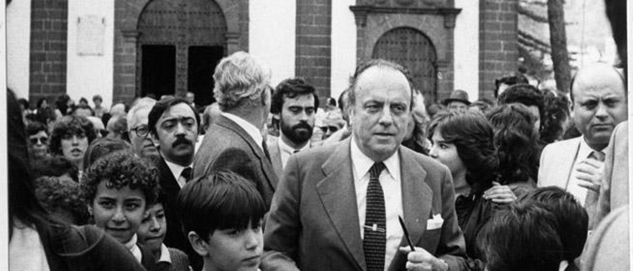 Manuel Fraga Iribarne en Teror,