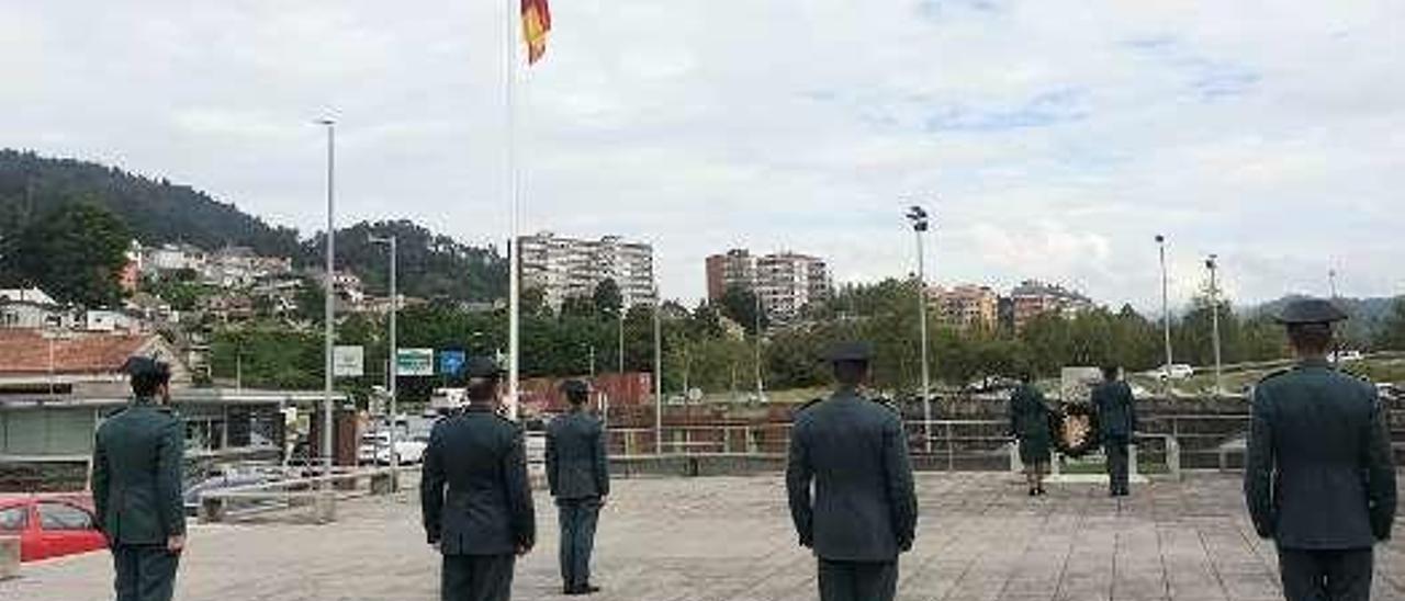 Acto celebrado ayer con motivo del aniversario de la Guardia Civil.