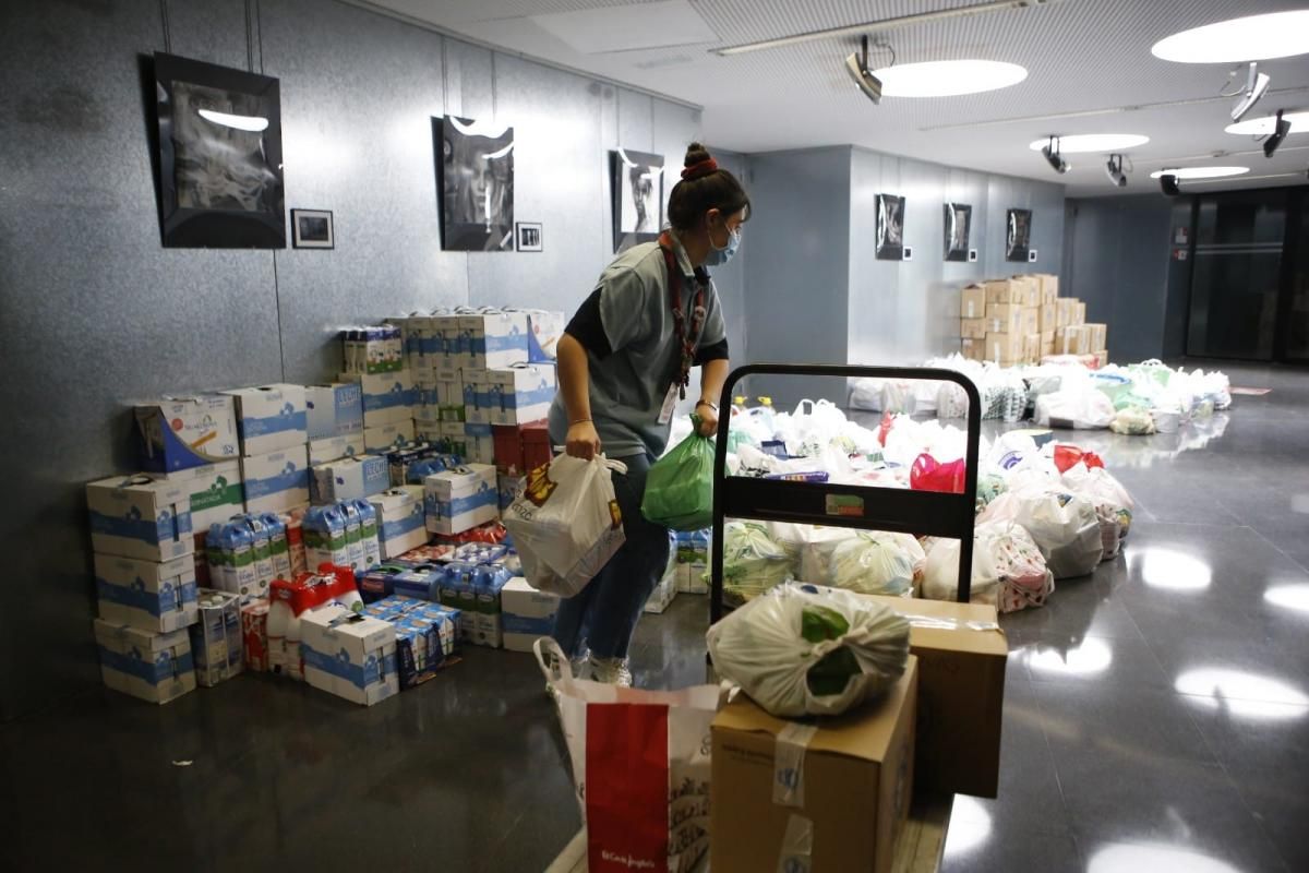 Recogida de alimentos en los centros cívicos de Zaragoza