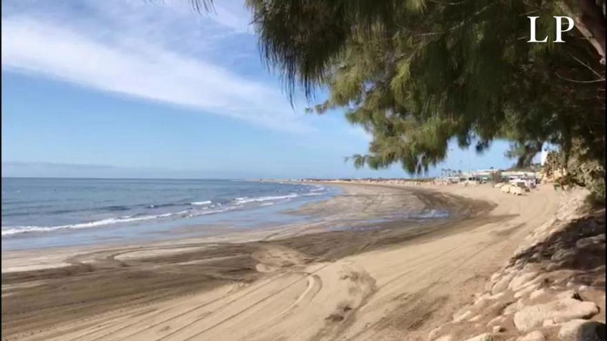 Coronavirus en Canarias | Así están las playas de Maspalomas y del Inglés