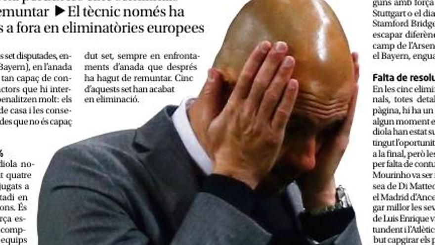 Guardiola i les remuntades,  un mal negoci