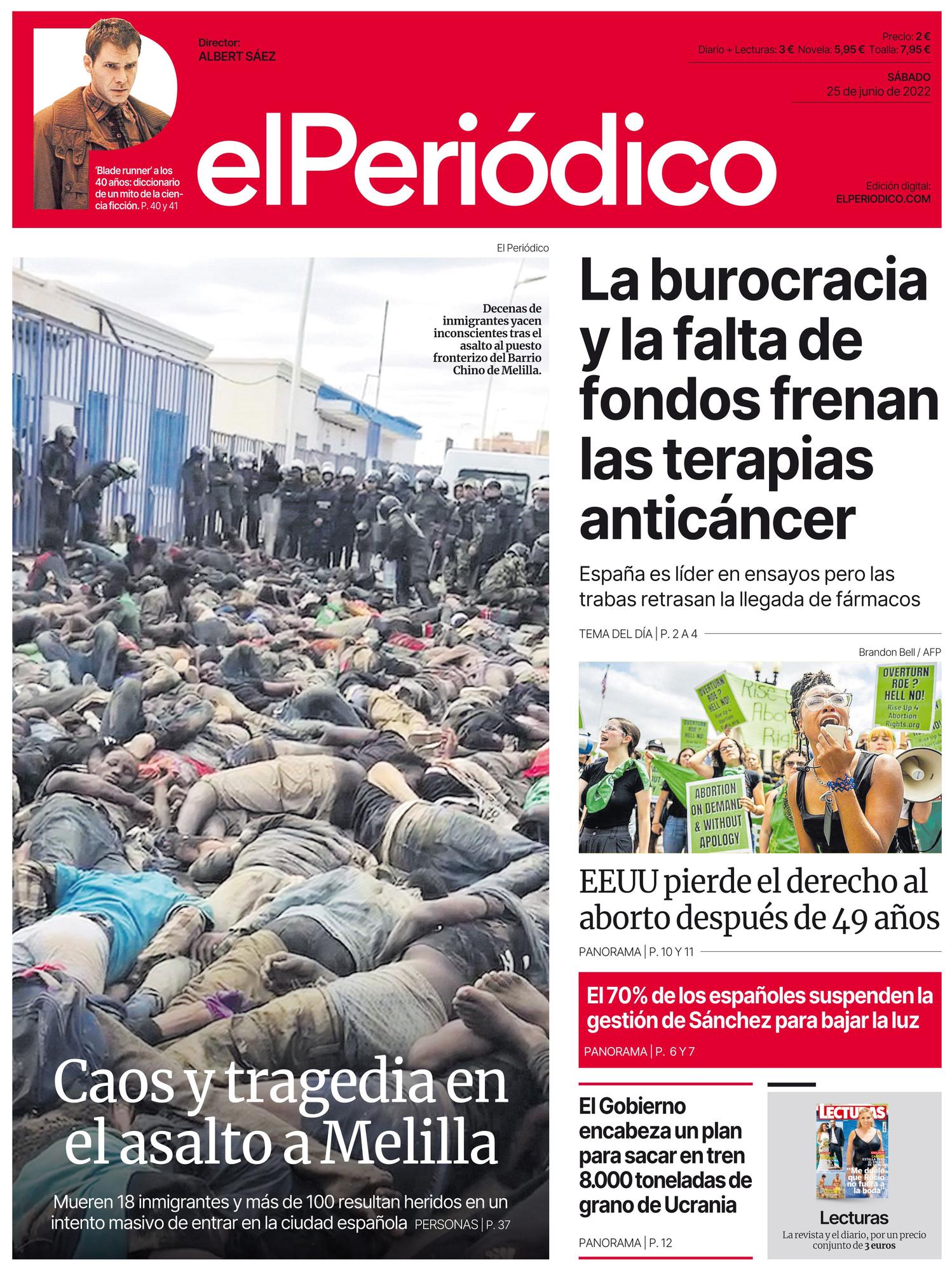 Portada del 25 de junio de 2022