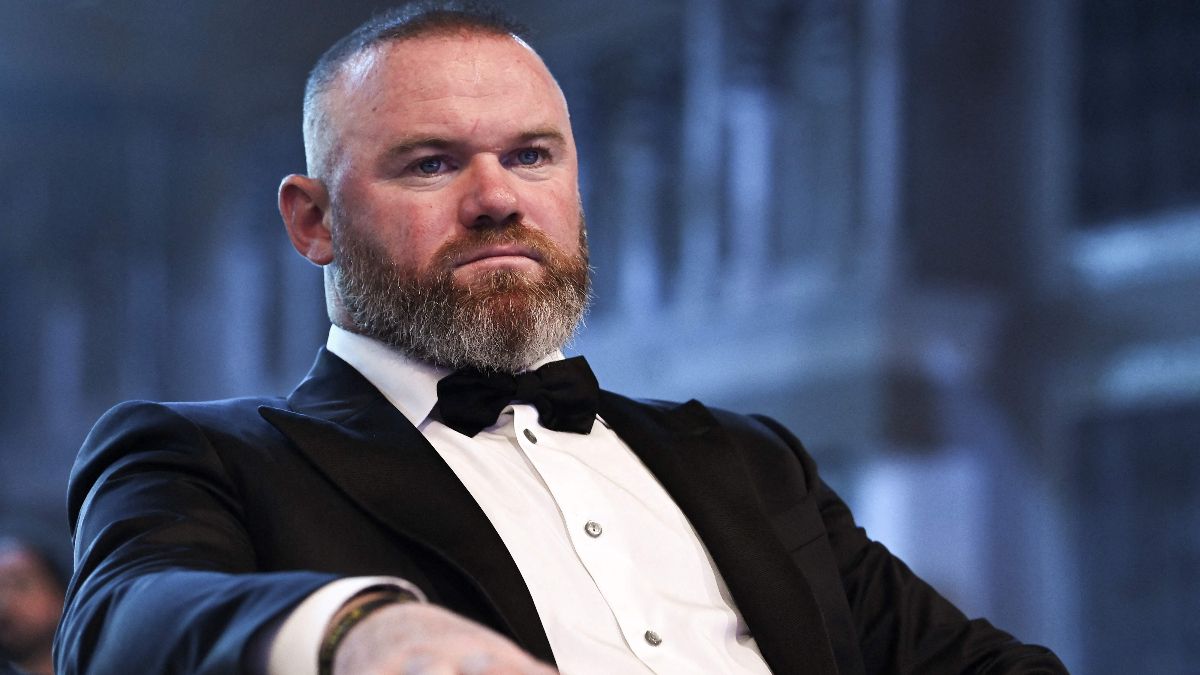 This handout picture made available by the Dubai Globe Soccer Awards shows British soccer star Wayne Rooney at the 2022 Globe Soccer Awards in the Gulf emirate of Dubai on November 17, 2022.