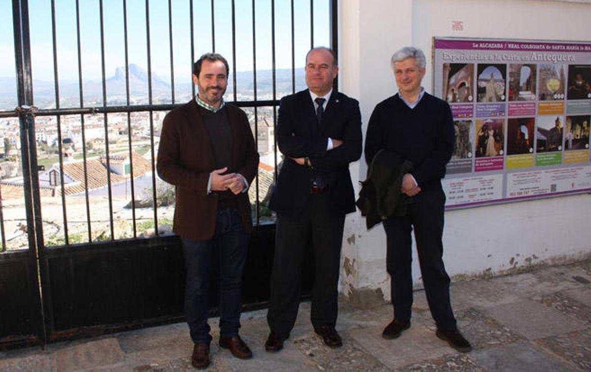 Manuel Barón, en el centro, ha presentado los detalles de la obra.