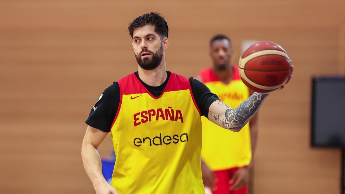 Santi Yusta, con la selección