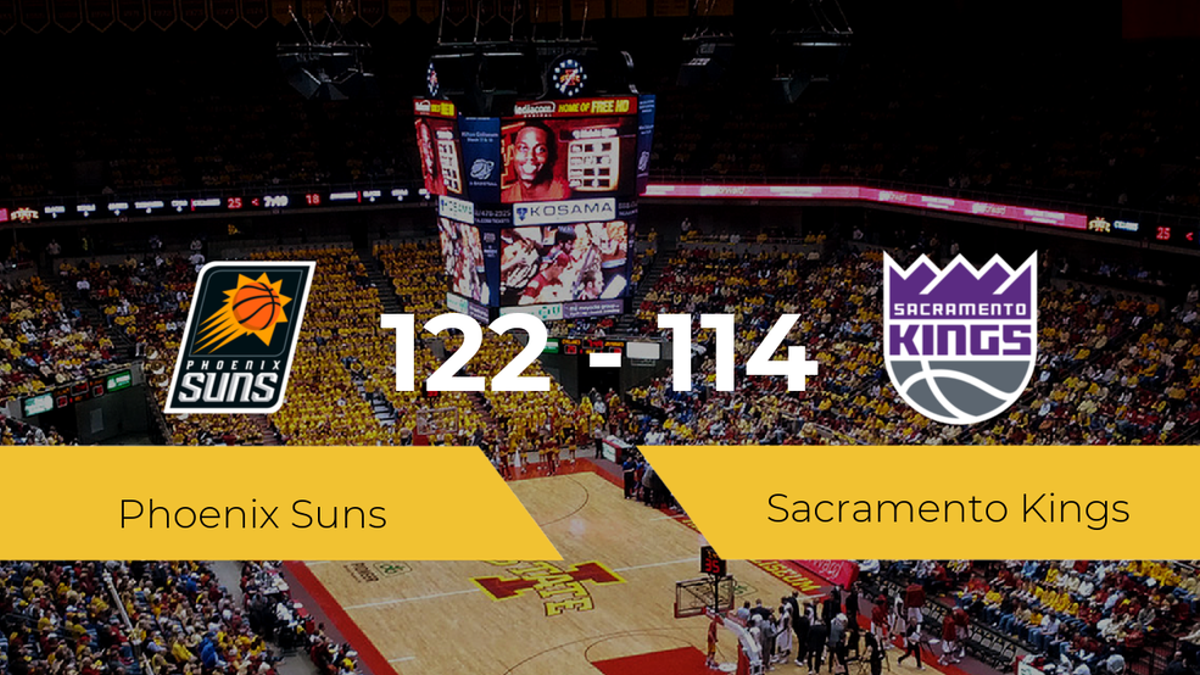 Phoenix Suns se impone a Sacramento Kings por 122-114