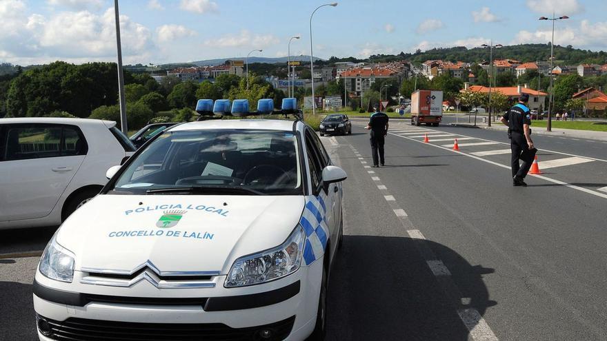 Un operativo de la Policía Local de Lalín.