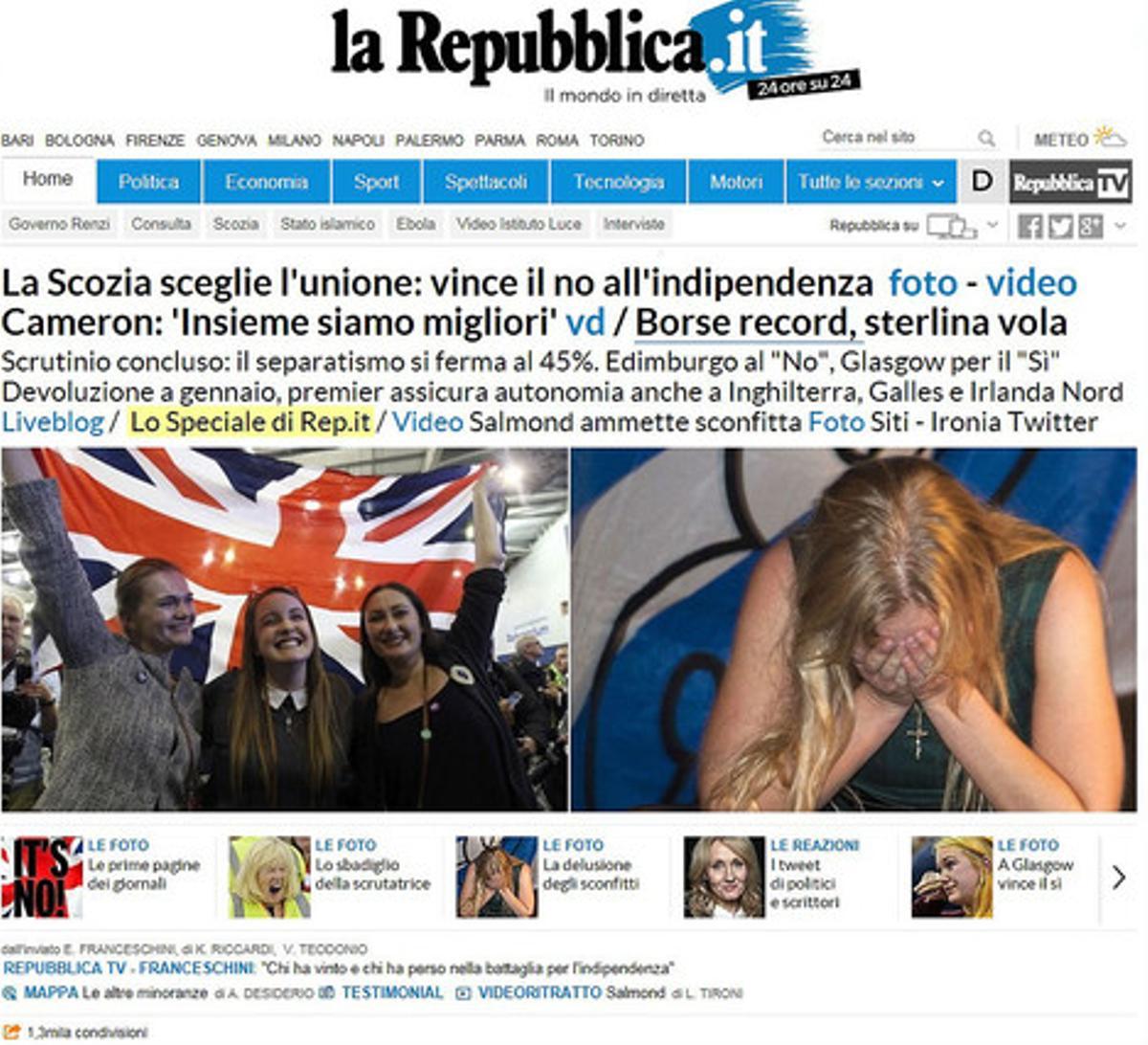 L’italià ’La Repubblica’.