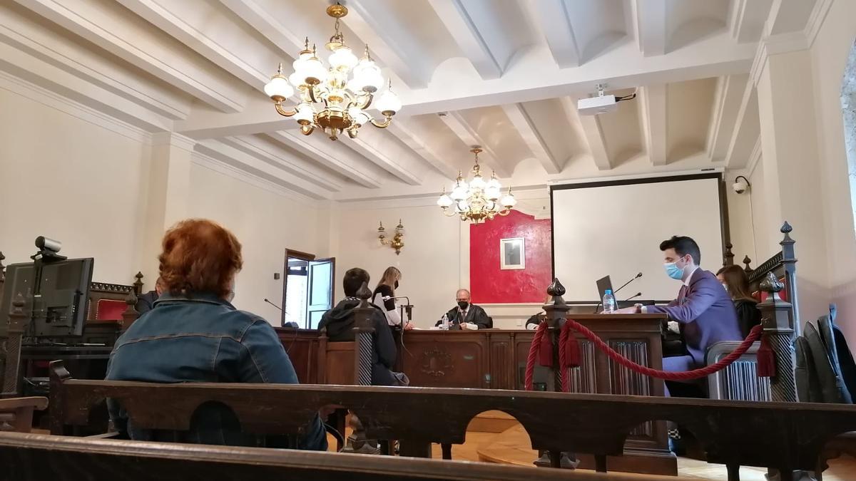Un momento del juicio celebrado esta mañana de martes en Zamora.