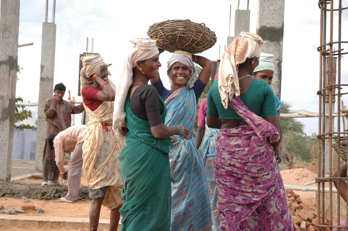 Imatge d'un projecte de la Fundació, a l'Índia