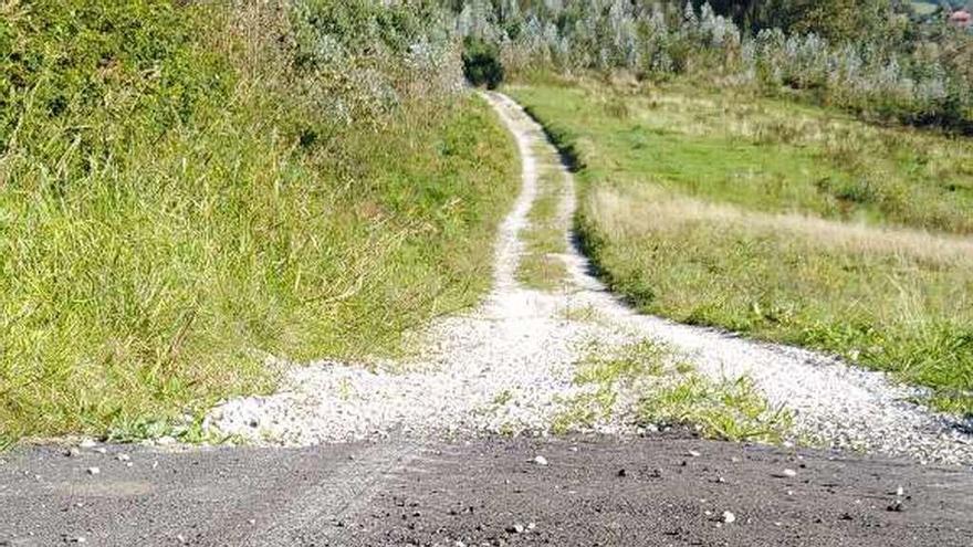 Estado actual del camino de El Emprún.