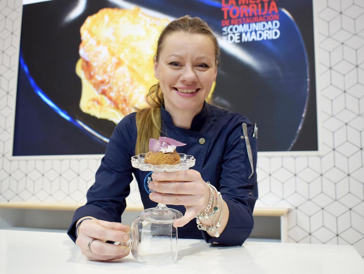 Paula Beer de Nude Cake, ganadora del primer puesto mejor torrija innovación de Madrid.
