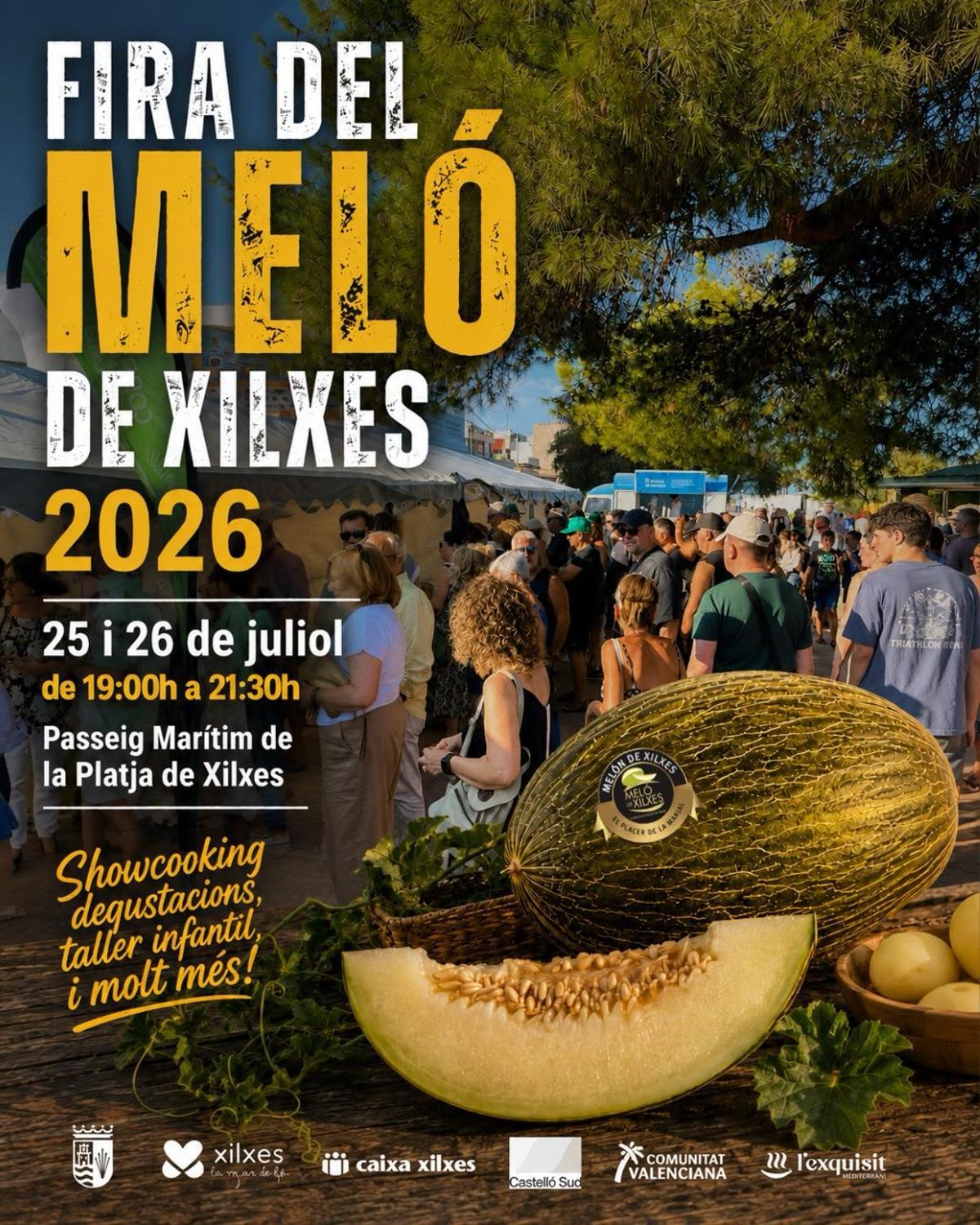 Cartel de la Fira del Meló de Xilxes.