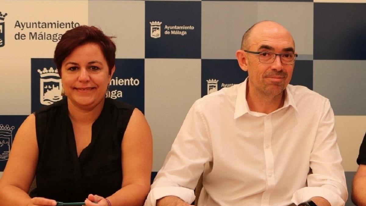 Paqui Macías y Eduardo Zorrilla, viceportavoz y portavoz de Adelante, respectivamente.