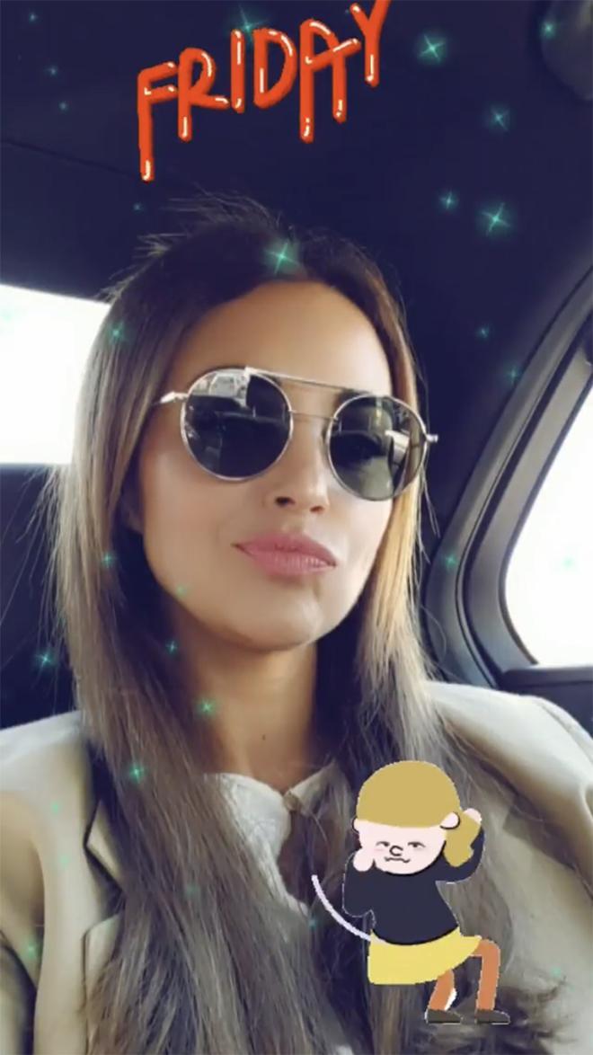 Paula Echevarría, con gafas de sol redondas, en su Instagram Stories