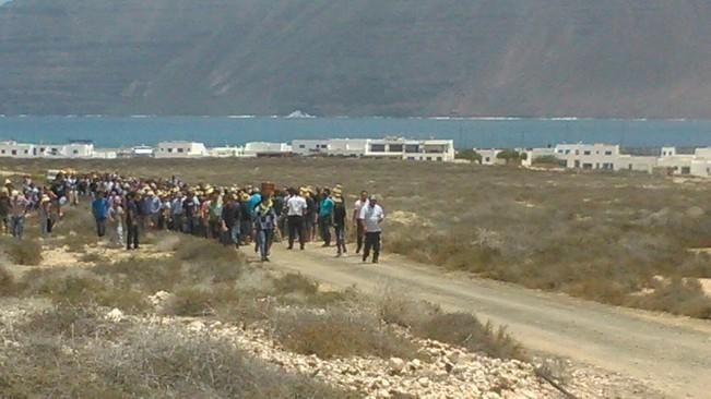 Entierro en La Graciosa de Nauzet Guadalupe Betancort