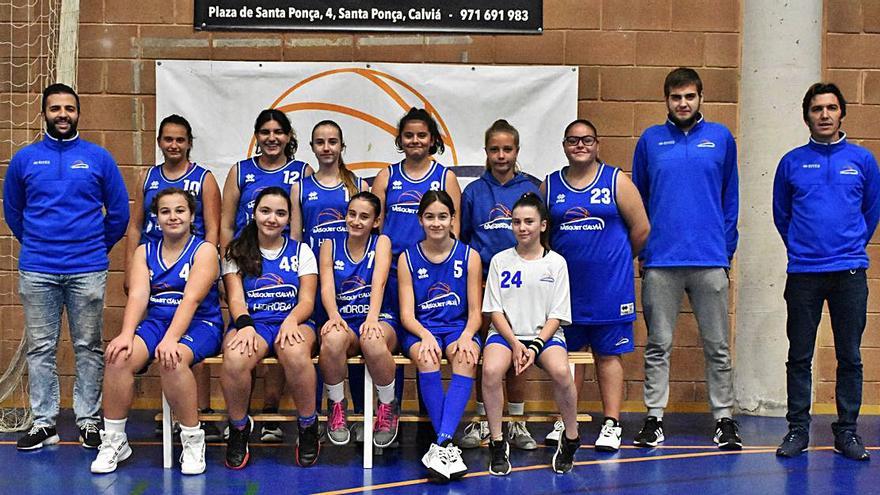 El Port Adriano Calvià de la categoría infantil femenino. | BÀSQUET CALVIÀ