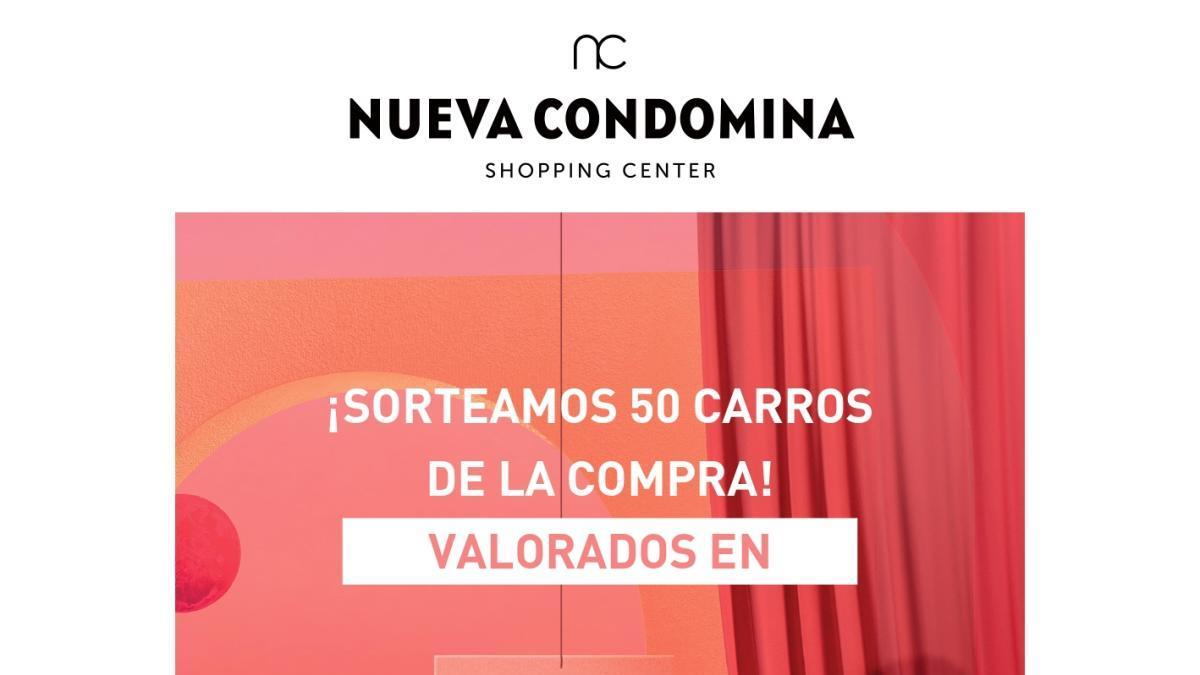 El Centro Comercial Nueva Condomina regala 50 carros de la compra valorados en 5.000€