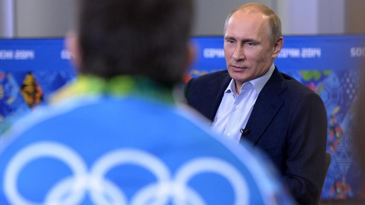 Vladímir Putin, en una conferencia durante los Juegos de Invierno de Sochi.