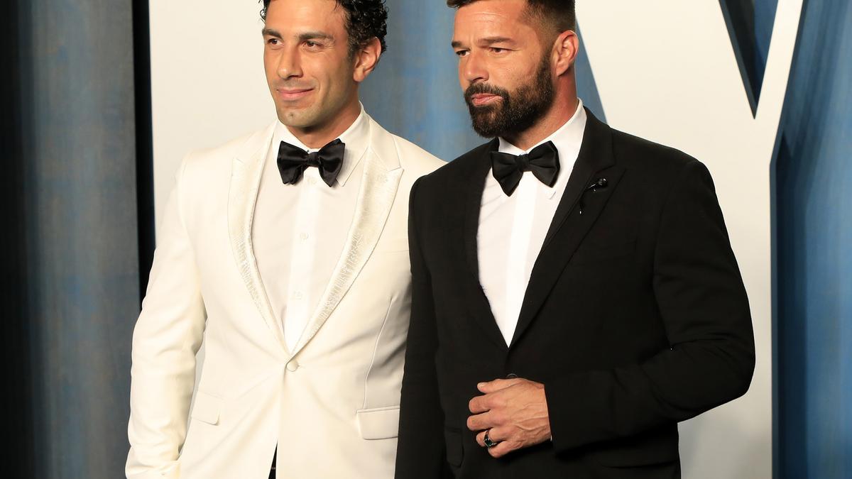 El cantante Ricky Martin junto a su ya exmarido.