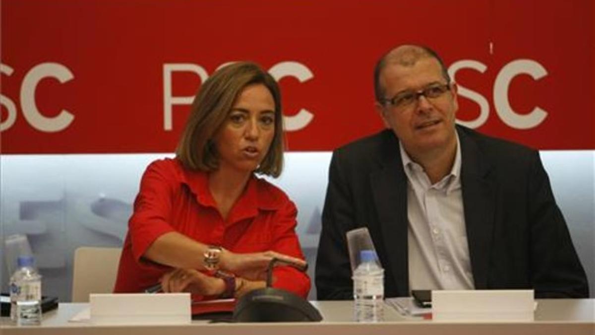 Carme Chacón y José Zaragoza