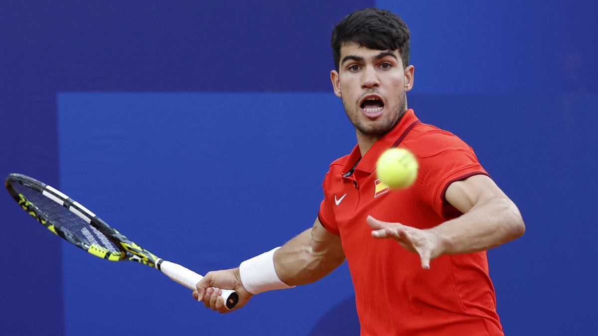 Carlos Alcaraz ha ganado a Hadi Habib en primera ronda de los Juegos Olímpicos.