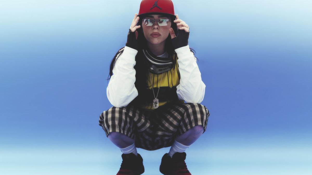 Billie Eilish en una sesión de fotos promocional del nuevo álbum