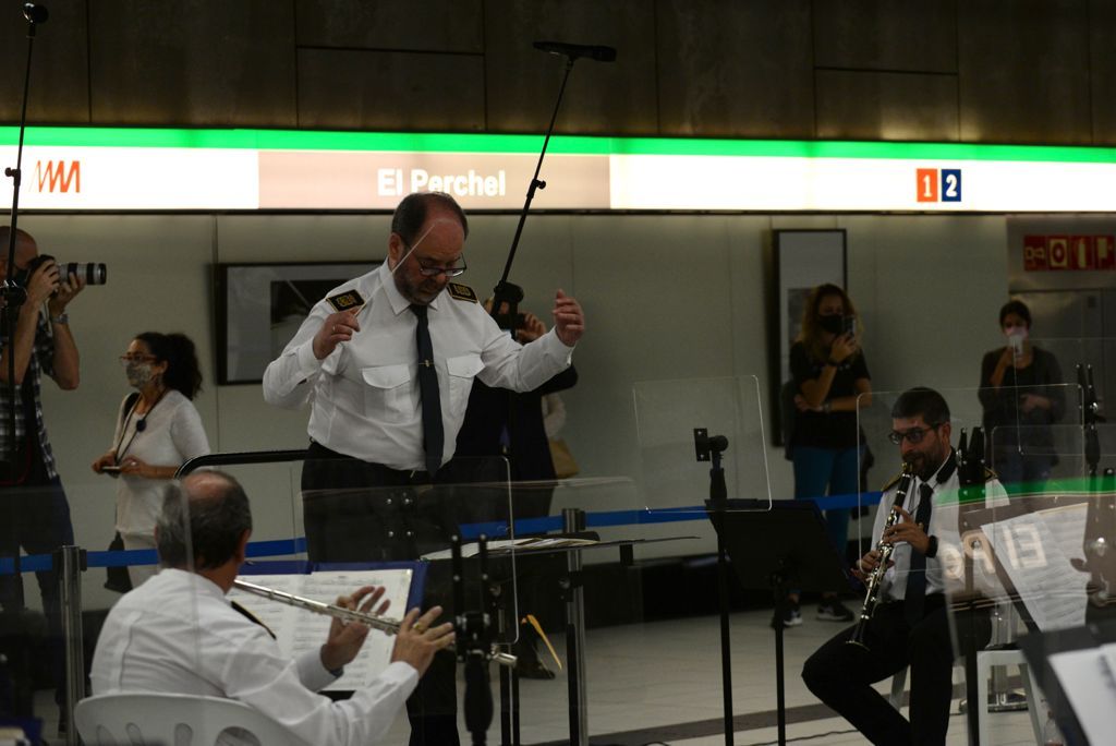 Concierto en el metro de El Perchel con motivo del aniversario de los hospitales Regional y Materno