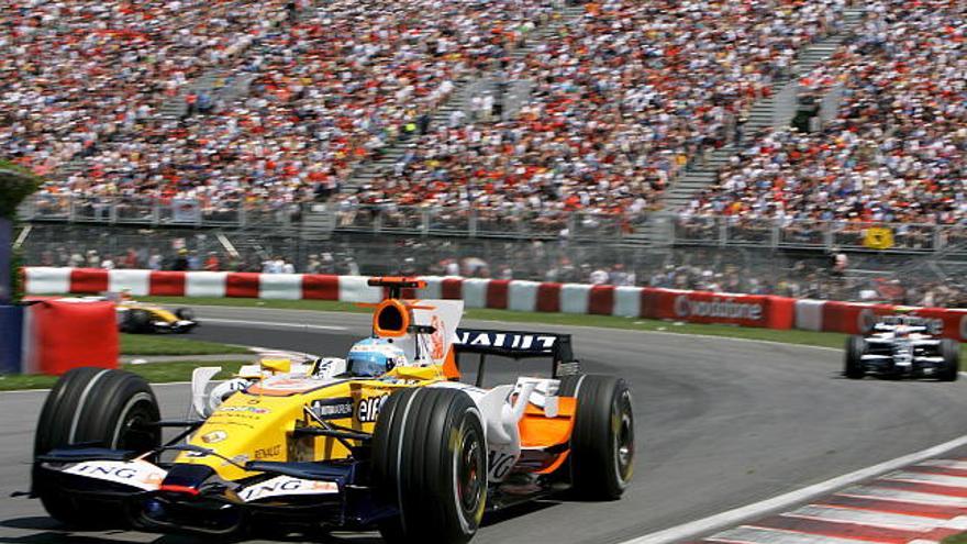 El piloto español de Formula 1 de la escudería Renault, Fernando Alonso.