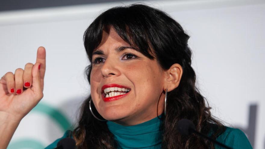 La candidata de Adelante Andalucía, Teresa Rodríguez.