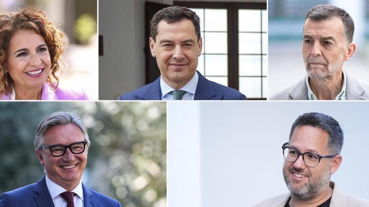 Los candidatos a la presidencia de la Junta de Andalucía para el 17M.