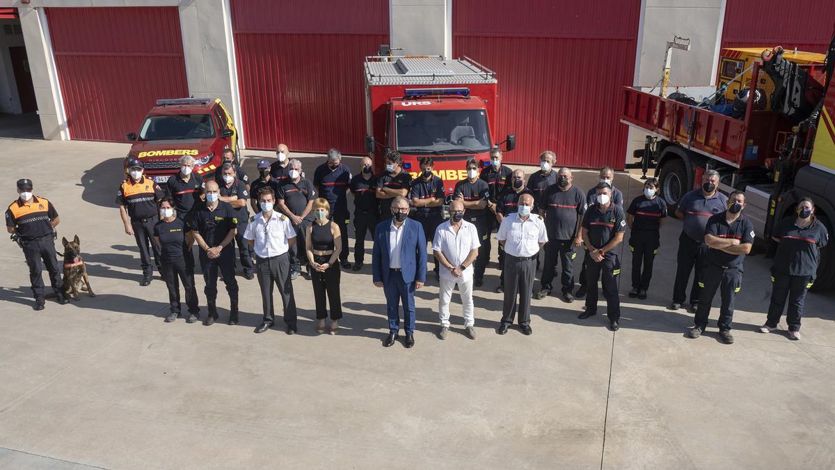 Martí pone en valor que este verano los bomberos han rescatado a 34 personas en situación de grave riesgo vital