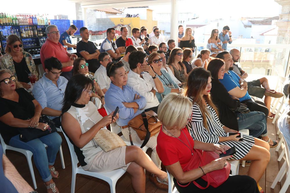 El evento, organizado por La Opinión de Málaga, reunió en la terraza del Hotel Málaga Premium a Cristina Martínez (Garbancita), Carlos Navarro Björk, Carlos Mansilla Gil de Bernabé y Mario Rosado