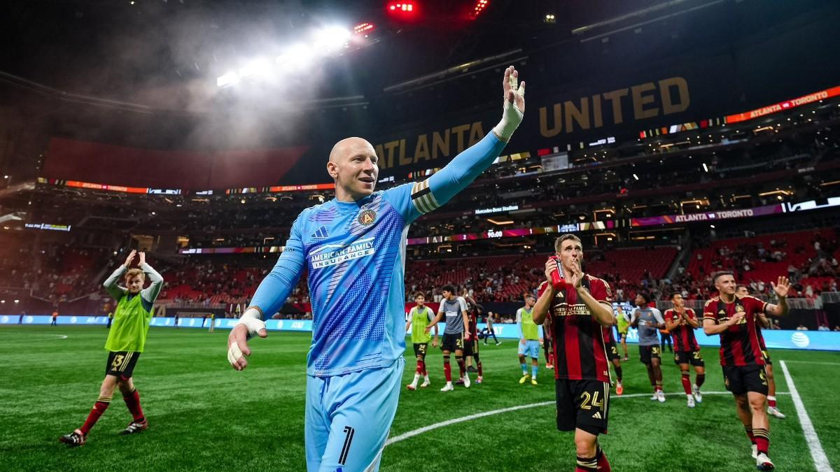 Los jugadores del Atlanta United celebran la victoria