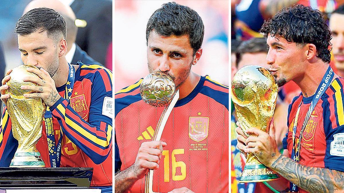 Baena, Rodri y Pino, tres excanteranos del Submarino que triunfaron de amarillo.
