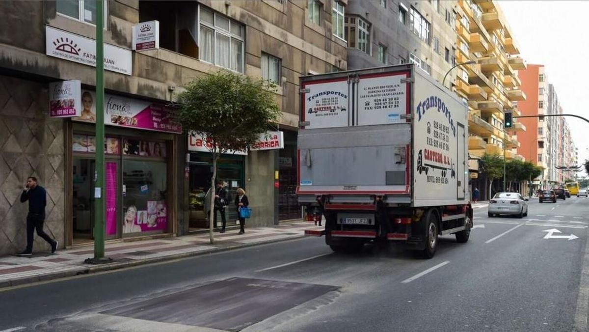 Calle Néstor de la Torre, en Las Palmas de Gran Canaria, donde Maximilian estableció la sede principal de su empresa: Atlántico S.L.