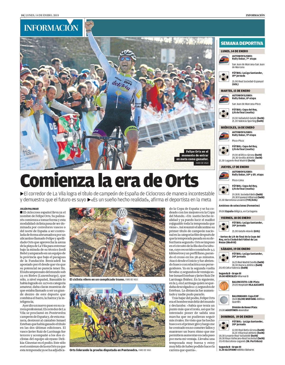 Primer triunfo de Felipe Orts en el Campeonato de España